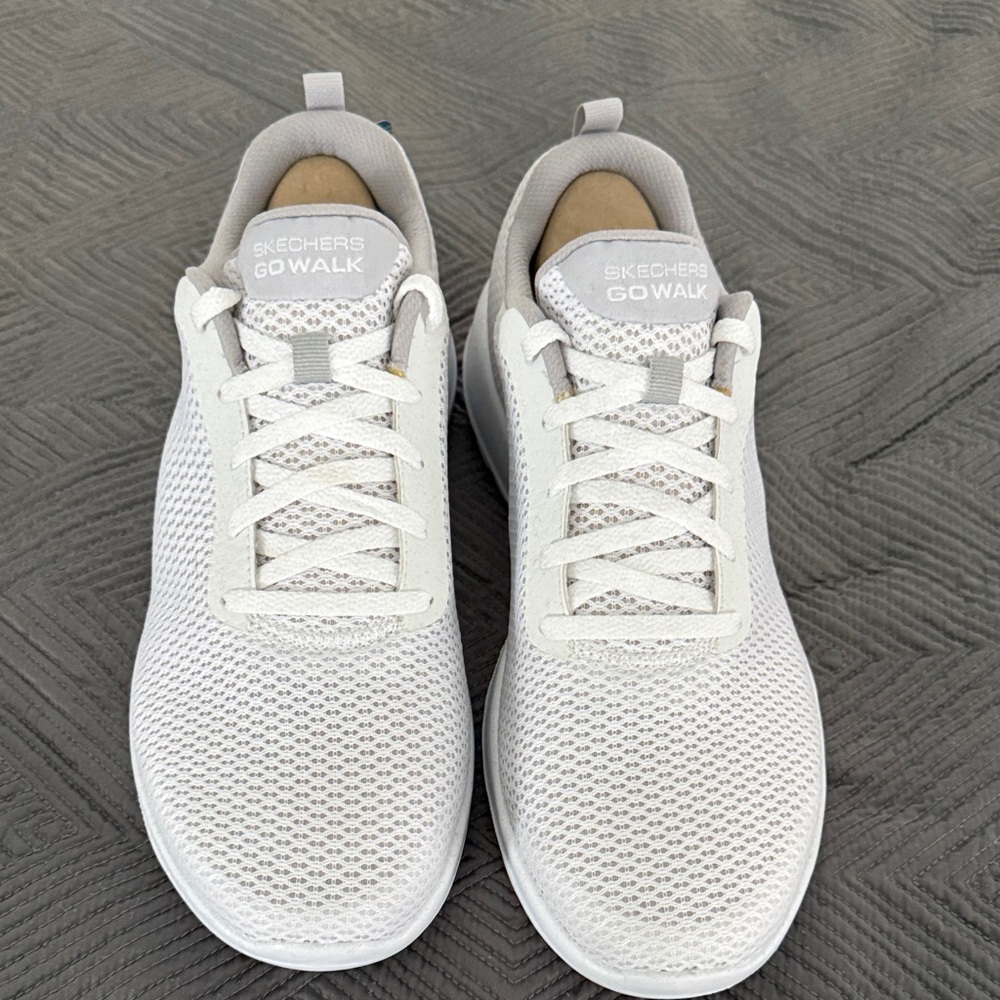 Skechers women Go Walk White Mesh Sneakers